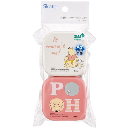 Skater - Antibacterial Mini Seal Box 160ml Set of 2 Winnie the Pooh