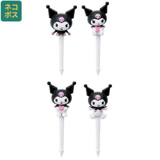 Skater - Sanrio Lunch Picks 4-pack Skewers Decoration Kuromi