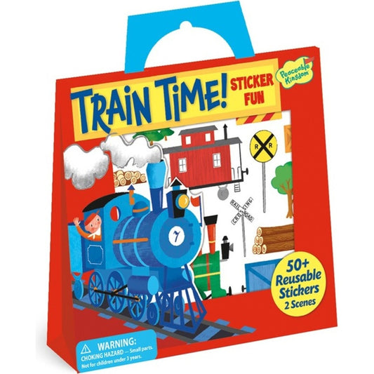 Peaceable Kingdom - Train Time Reusable Sticker Tote