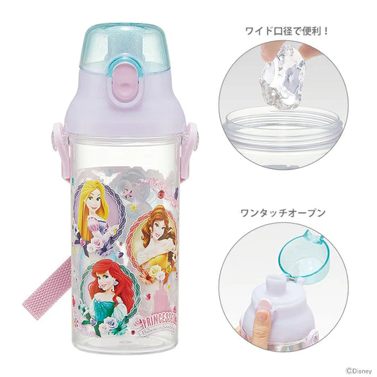 Skater - Antibacterial One-touch Water Bottle Disney Princess 480ml