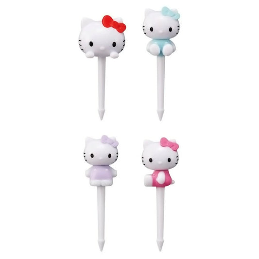 Skater - Sanrio Lunch Picks 4-pack Skewers Decoration Hello Kitty