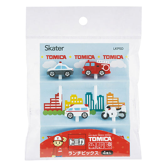 Skater - Lunch Picks 4-pack Skewers Decoration Tomica