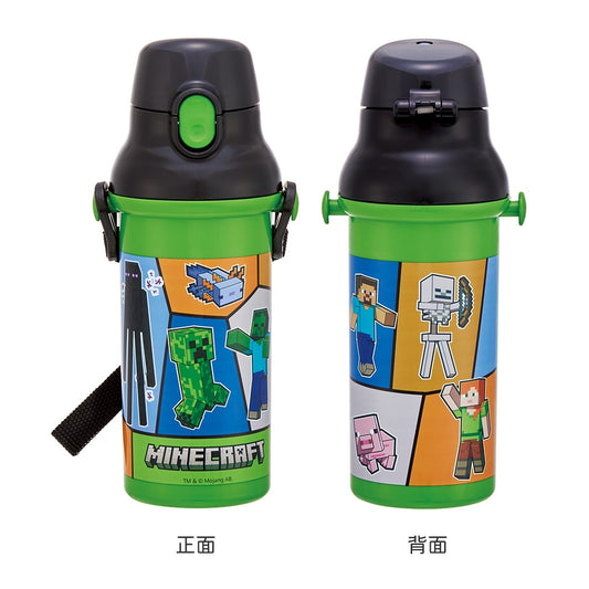 Skater - Antibacterial One-touch Water Bottle Minecraft 480ml