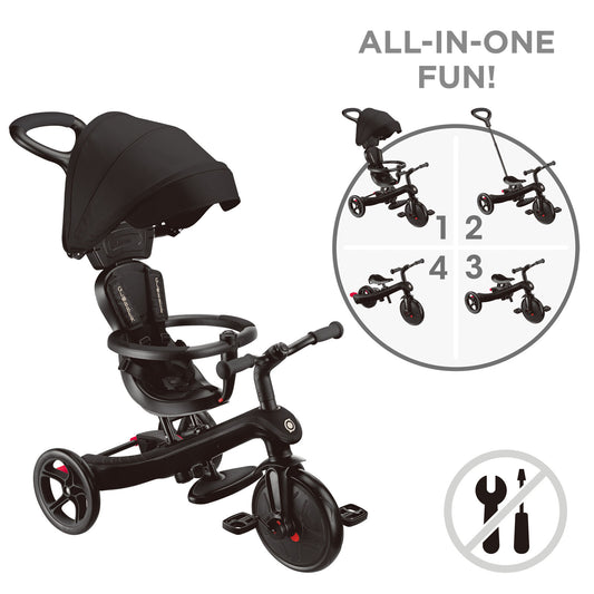 Globber - EXPLORER Trike 4 in 1 - New Black