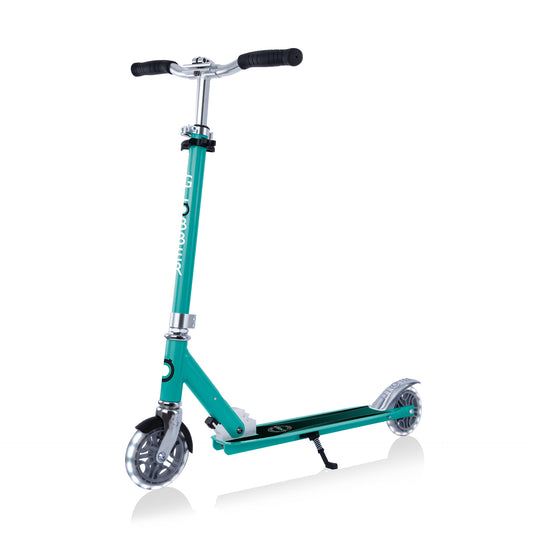 Globber - Flow Element Foldable Kids Scooter with Lights Jade