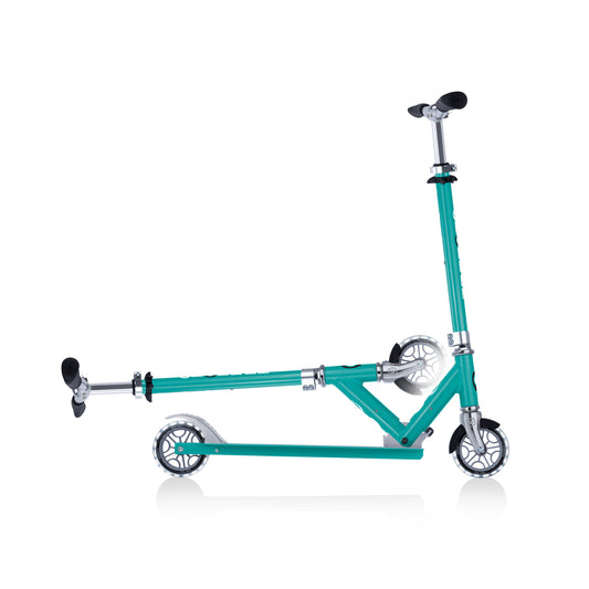 Globber - Flow Element Foldable Kids Scooter with Lights Jade