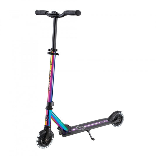 Globber - Flow Element Foldable Kids Scooter with Lights Neochrome