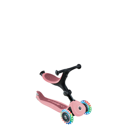 Globber - Go Up Active Lights 360 - Pastel/Deep Pink