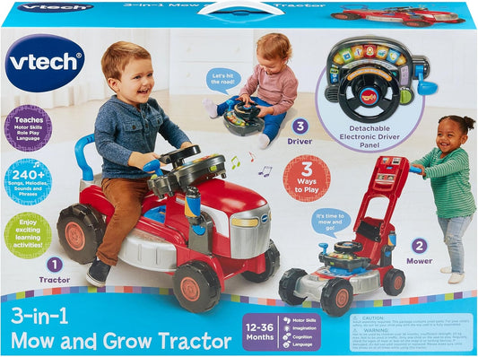 Vtech - 3-in-1 Mow and Grow Tractor Green
