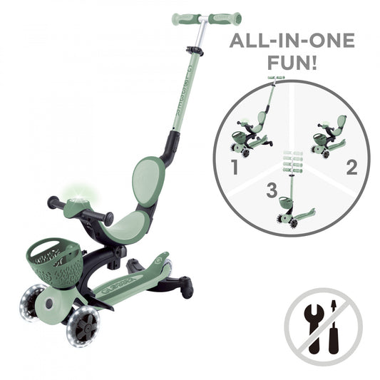 Globber - GO UP BABY Lights 360 Ride-On Scooter