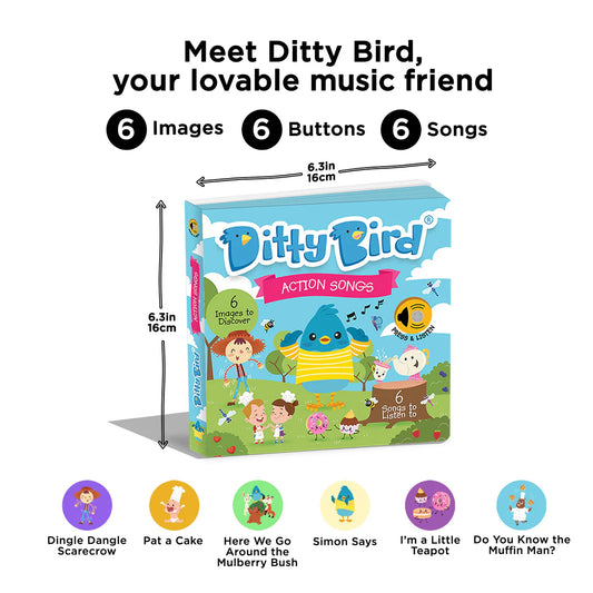 Ditty Bird - Action Songs - USB-C rechargeable