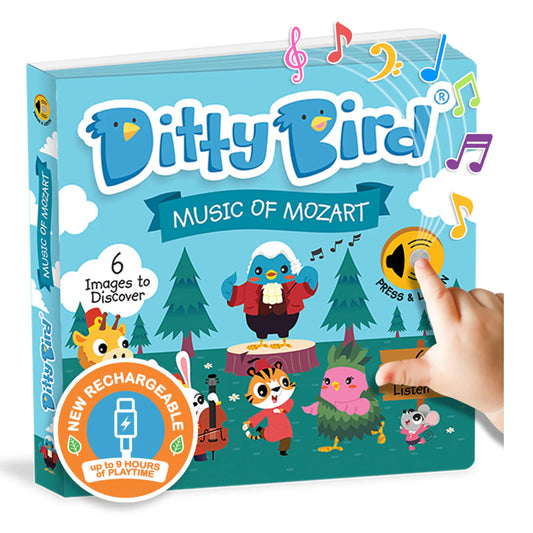 Ditty Bird - Music of Mozart - USB-C rechargeable