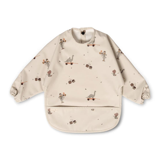 Luna Baby Bib Coated - Music Dino