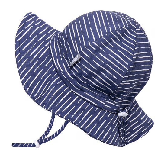 Jan Jul - Kids Cotton Floppy Hat Navy Waves