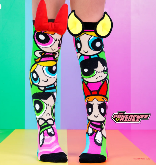 MADMIA - Powerpugg Girls Scoks- Kids & Adults Age 6 - 99Y
