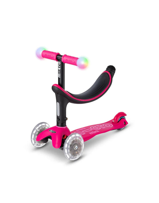 Micro Mini2Grow Deluxe Magic LED Scooter - Pink