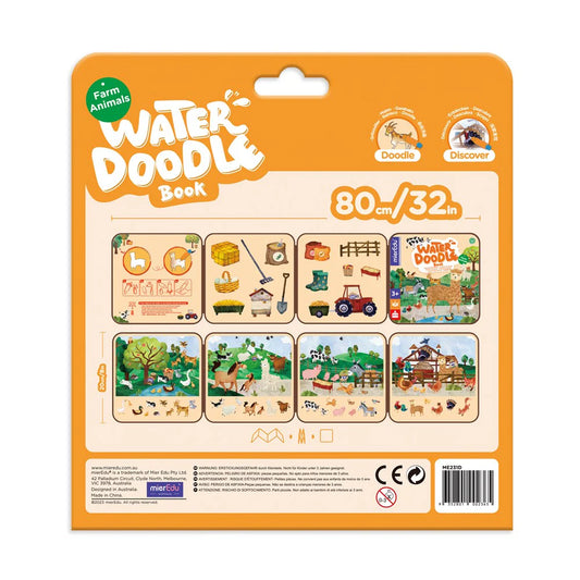 mierEdu - Water Doodle Book - Farm Animals