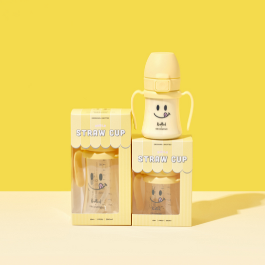 Grosmimi - Smile PPSU Straw Cup 200ml/300ml(Lemon Sugar)