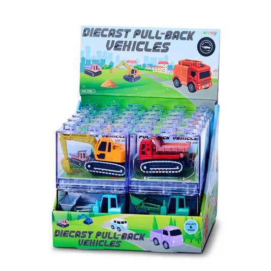 Verney - Diecast Pull-Back Vehicles - Earthmoving Series