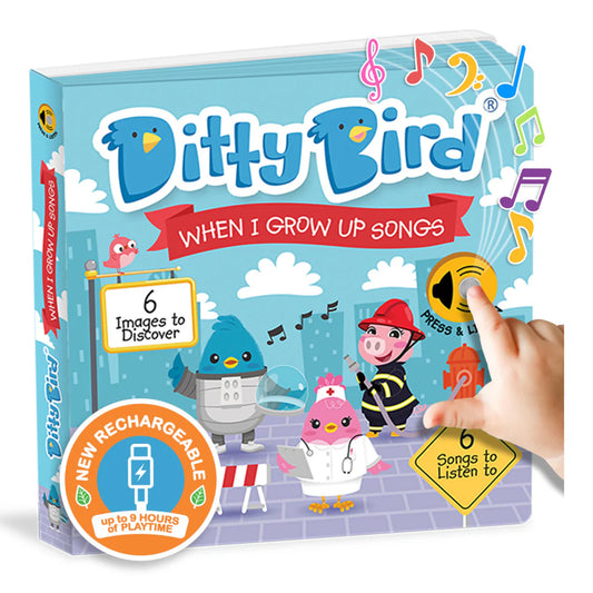 Ditty Bird - When I Grow Up Songs - USB-C rechargeable