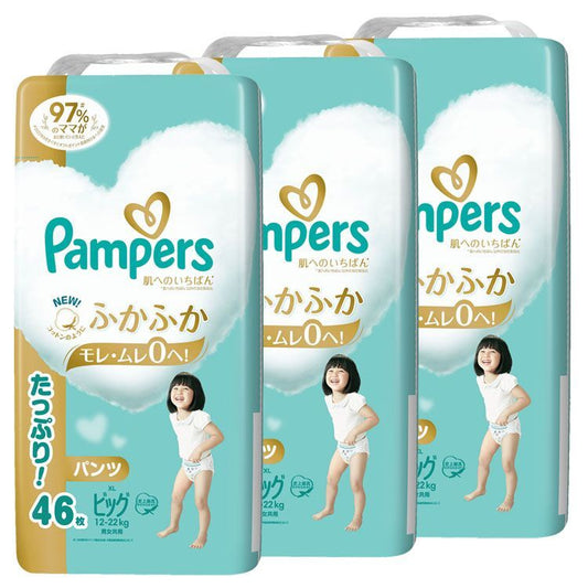 Pampers - Premium Care Nappy Pants XL 12-22kg 3Packs 138pcs (XL46*3)