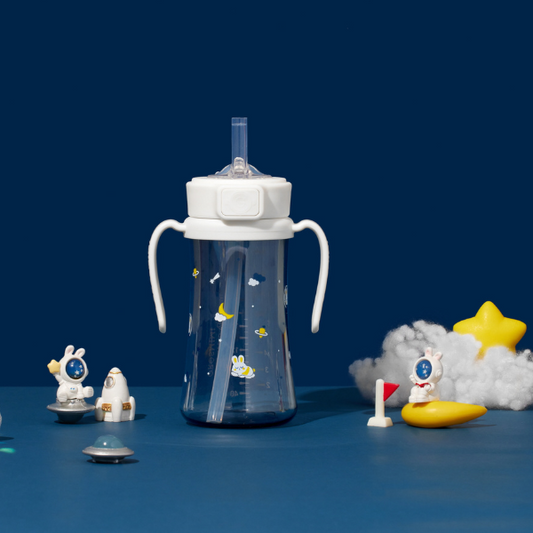 Grosmimi - Baby Bunnyverse Dark PPSU Straw Cup 200ml/300ml(White)