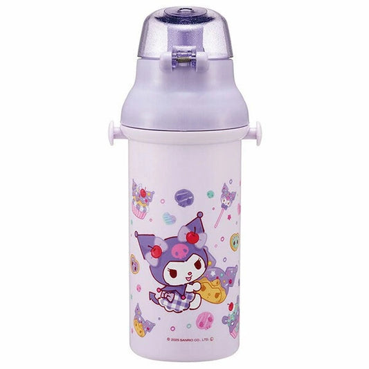 Skater - Antibacterial One-touch Water Bottle Purple Kuromi 480ml