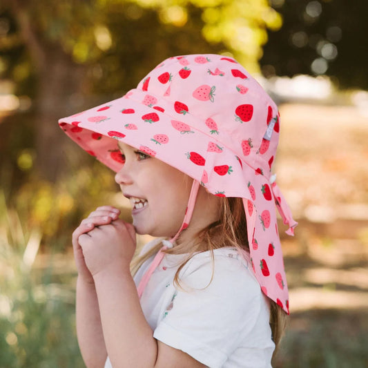 Jan & July Kids Aqua Dry Adventure Hat Pink Strawberry