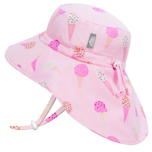 Jan & July Kids Aqua Dry Adventure Hat Pink Ice Cream