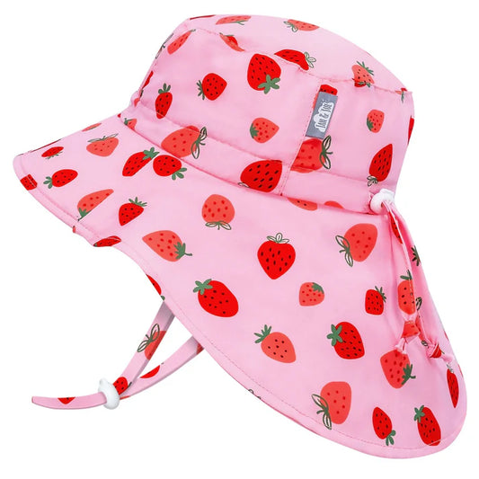 Jan & July Kids Aqua Dry Adventure Hat Pink Strawberry