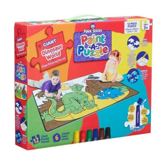 Little Brain - Giant Dinosaur World Paint a Puzzle - Baby Harbour