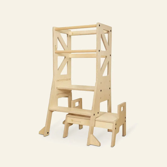 JALA Deluxe Adjustable Learning Tower - Flag with Rectangle Handle