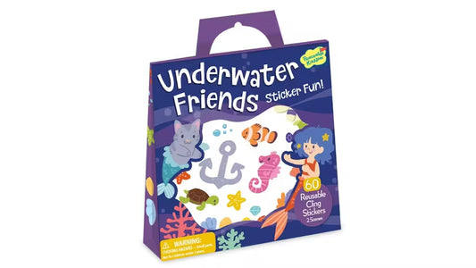 Peaceable Kingdom - Underwater Friends Reusable Sticker Tote