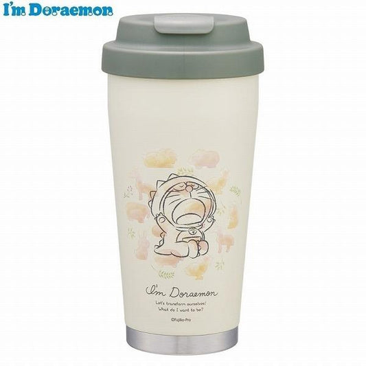 Skater - Vacuum Stainless Steel Insulated Tumbler with Lid 480ml Doraemon