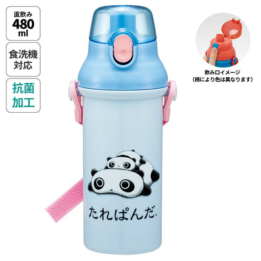 Skater - Antibacterial One-touch Water Bottle Tarepanda 480ml