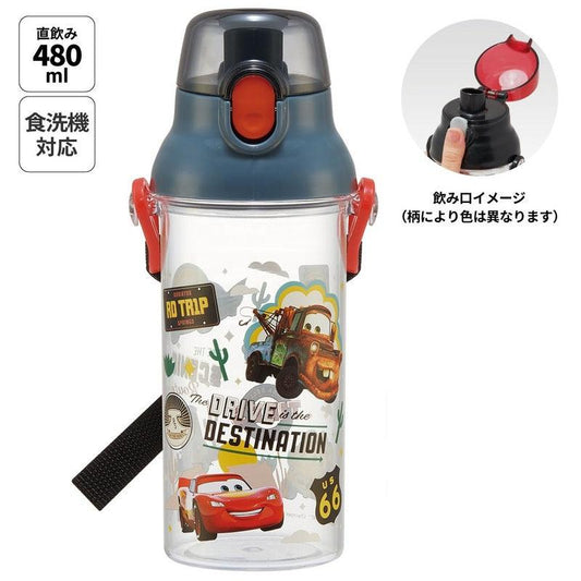 Skater - One-touch Direct Water Bottle Cars 480ml - Baby Harbour