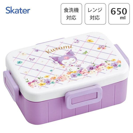 Skater - Bento Lunch Box 4 Point Lock 650ml Kuromi