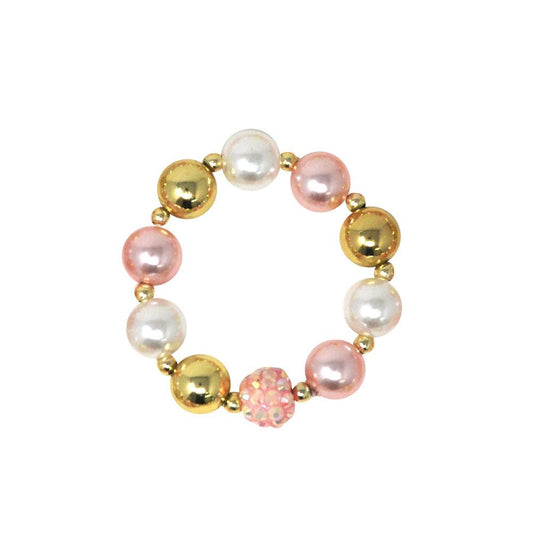 Pink Poppy - You are Golden Pearl Bracelet - Baby Harbour