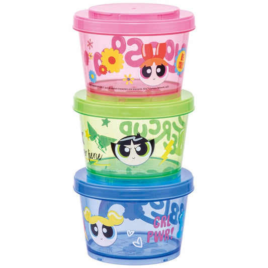 Skater - Food Container set 3 pcs 240ml Powerpuff Girls