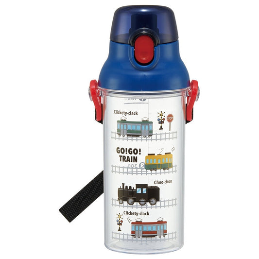 Skater - Antibacterial One-touch Water Bottle Train 480ml