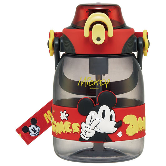 Skater - Straw Hopper Water Bottle 1.2L Mickey Mouse