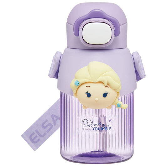 Skater - Straw Water Bottle with 3D Mascot 590mL Frozen