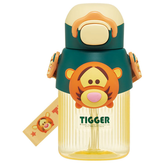 Skater - Straw Water Bottle with 3D Mascot 590mL Tsum Tsum Tigger