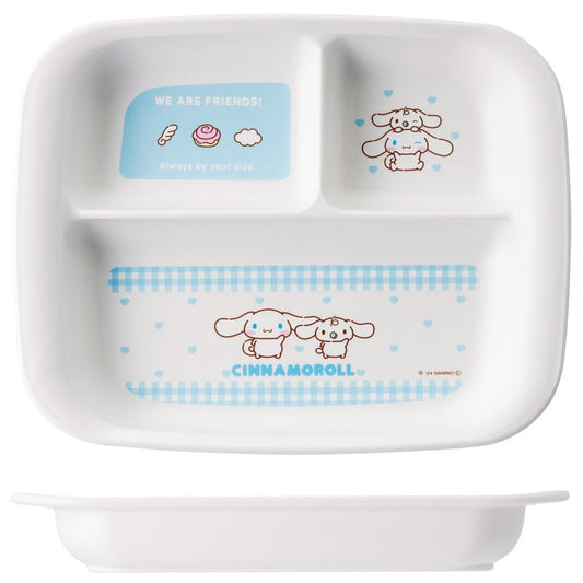 Skater - Kids Divided Plate 470ml Cinnamoroll