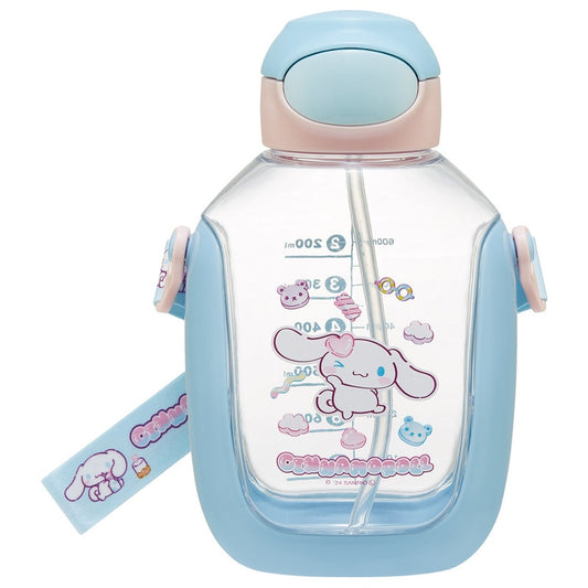 Skater - One-Touch Straw Water Bottle Cinnamoroll 780ml