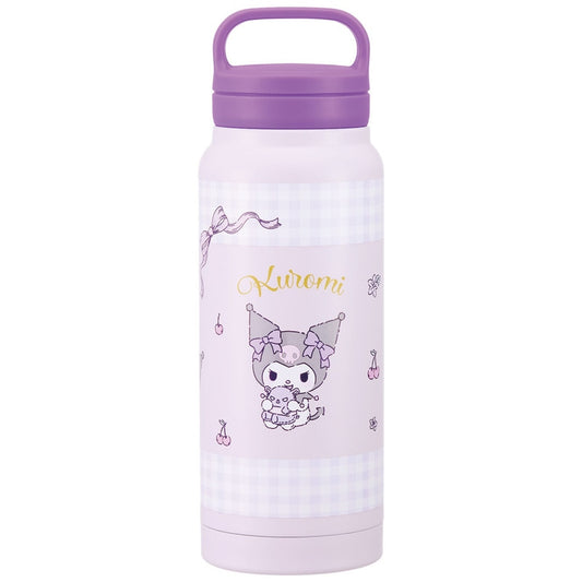 Skater - Vacuum Stainless Steel Insulated Bottle with Screw Handle 500ml Kuromi