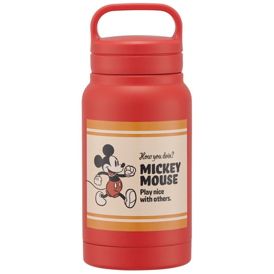 Skater - Vacuum Stainless Steel Insulated Bottle with Screw Handle 350ml Mickey Mouse