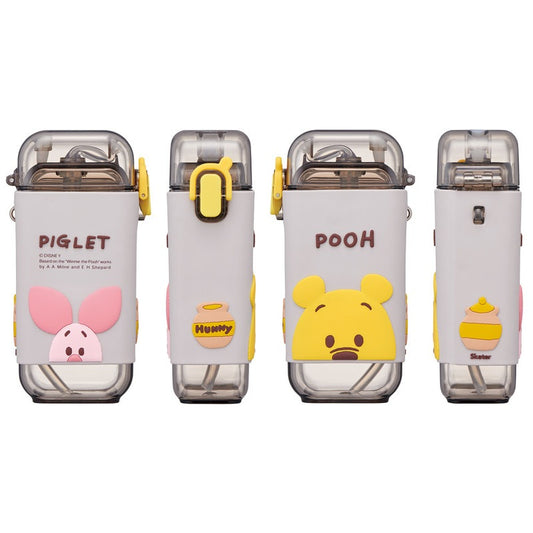 Skater - Square One-Push Straw Watter Bottle 260ml Winnie the Pooh