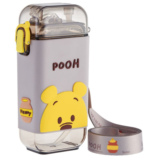 Skater - Square One-Push Straw Watter Bottle 260ml Winnie the Pooh