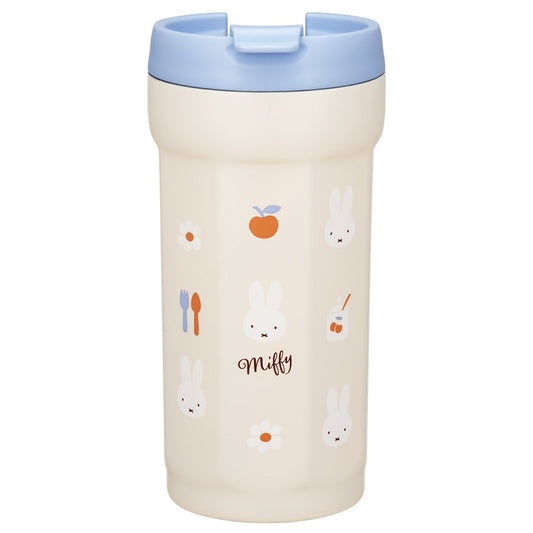 Skater - Vacuum Stainless Steel Insulated Octagonal Tumbler with Lid 350ml Miffy Bunny Girl